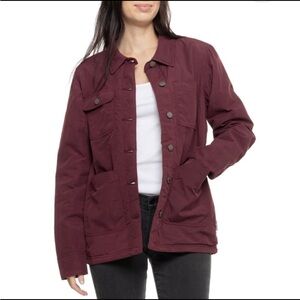 Outdoor Research Lined Chore Jacket Burgundy Sherpa Lined Utility Coat Small